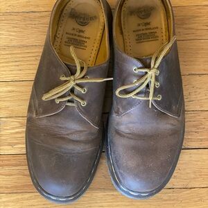 Vintage Dr. Martens - Made in England - Dark Brown Leather Oxfords